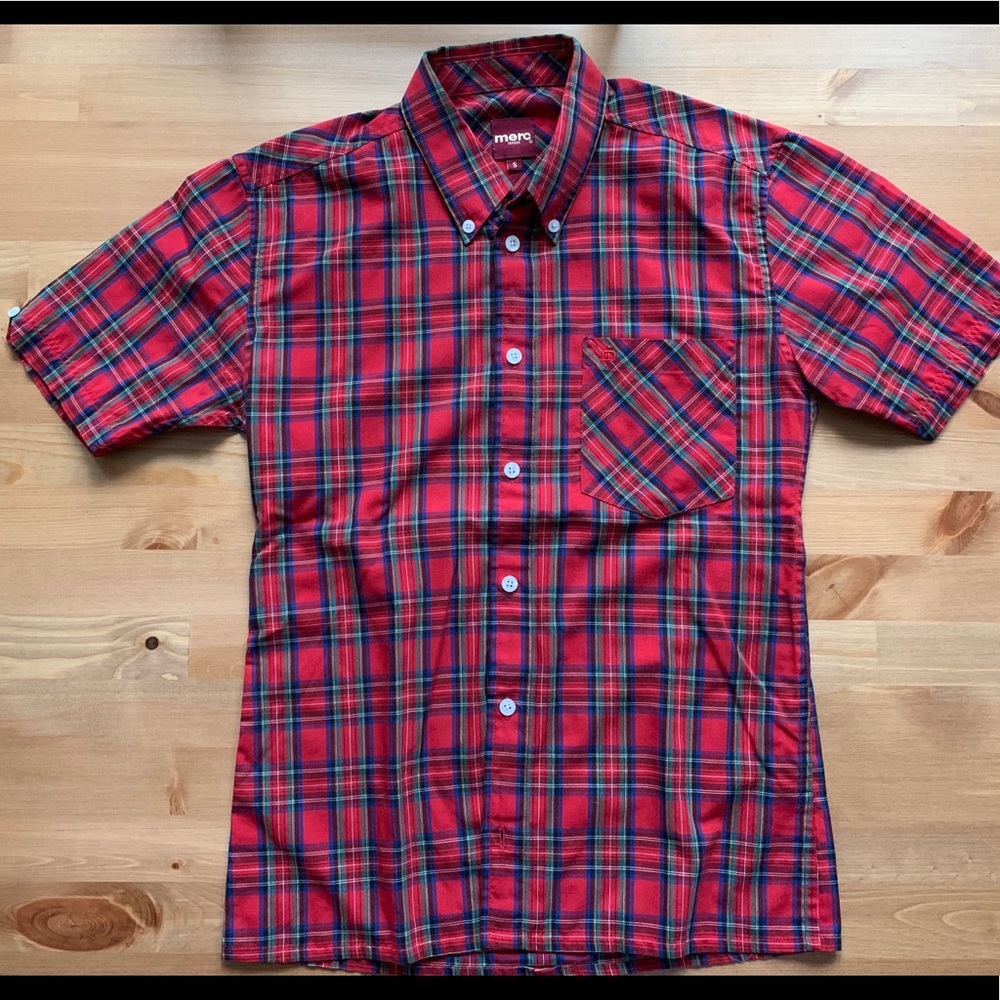 Merc London button down short sleeve size XS